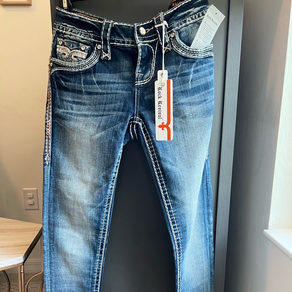 Ladies Rock Revival jeans with tags.